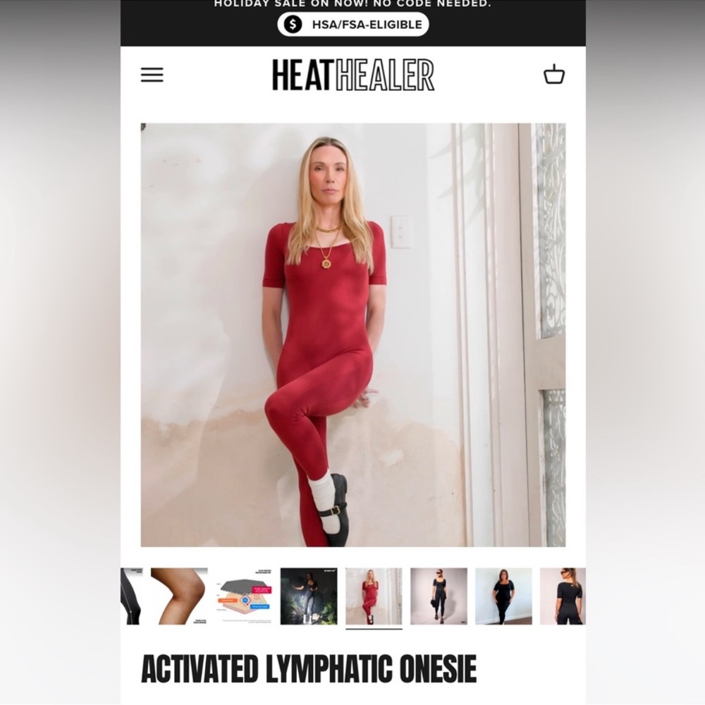 Heat Healer Red Activated Lymphatic Onesie